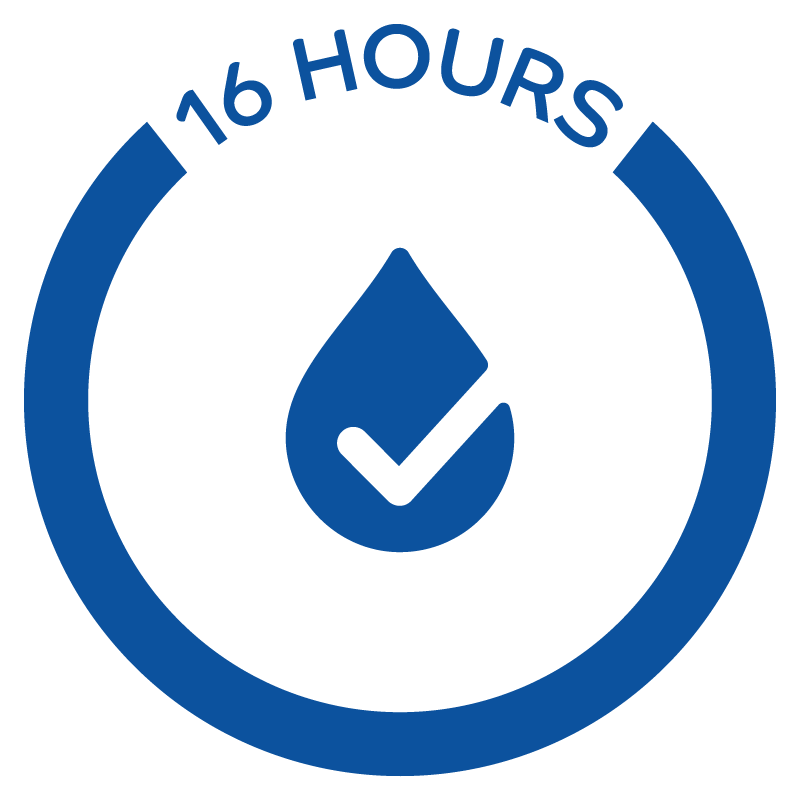 16 hours a day support icon