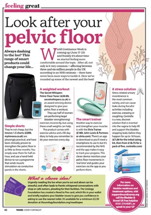 Guide to looking after your Pelvic Floor Contrelle